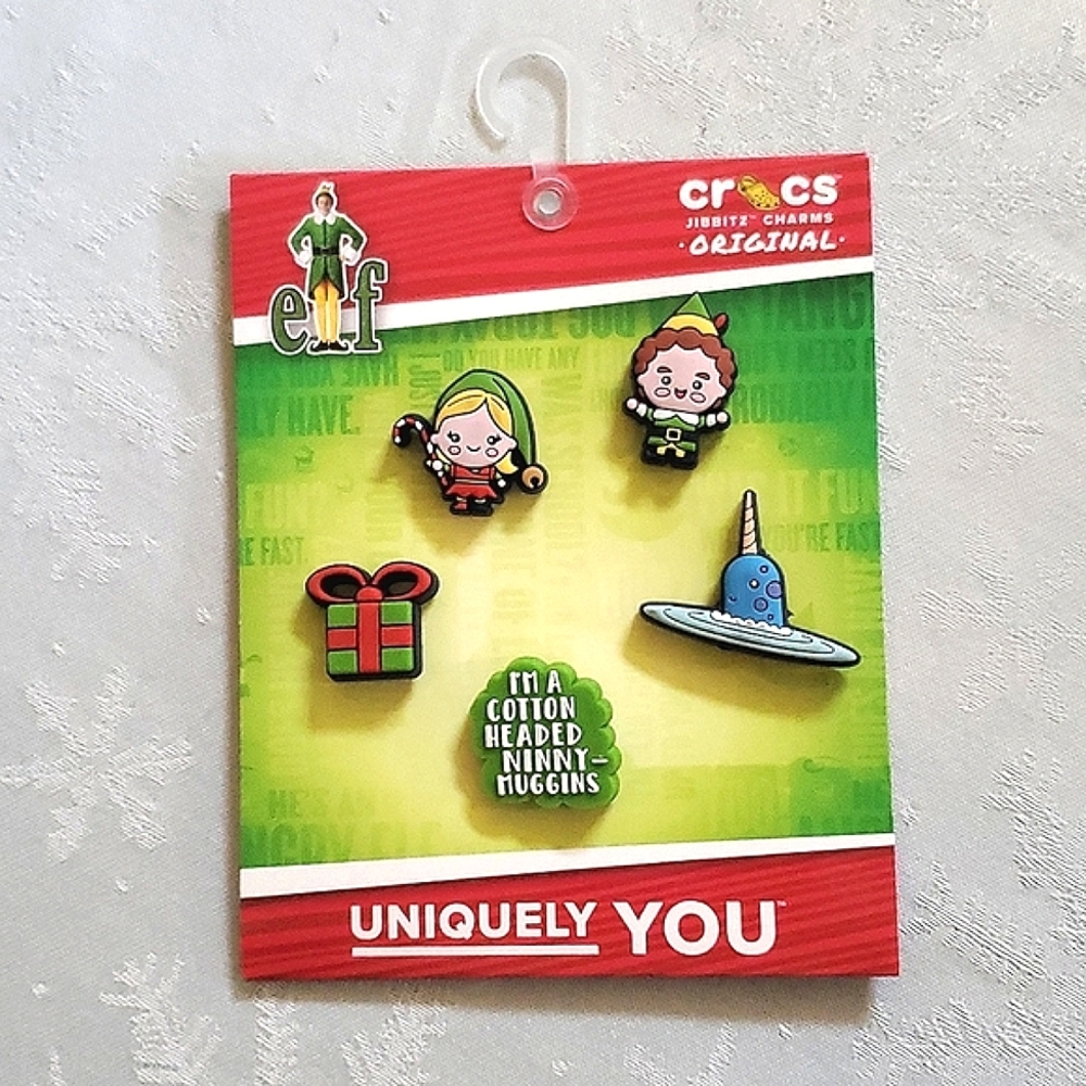 NIP New in Package Elf Movie Crocs Jibbitz Charms Set